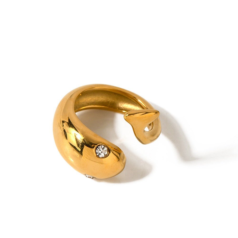 18k Fish - Shaped Open Ring - NB Accessories