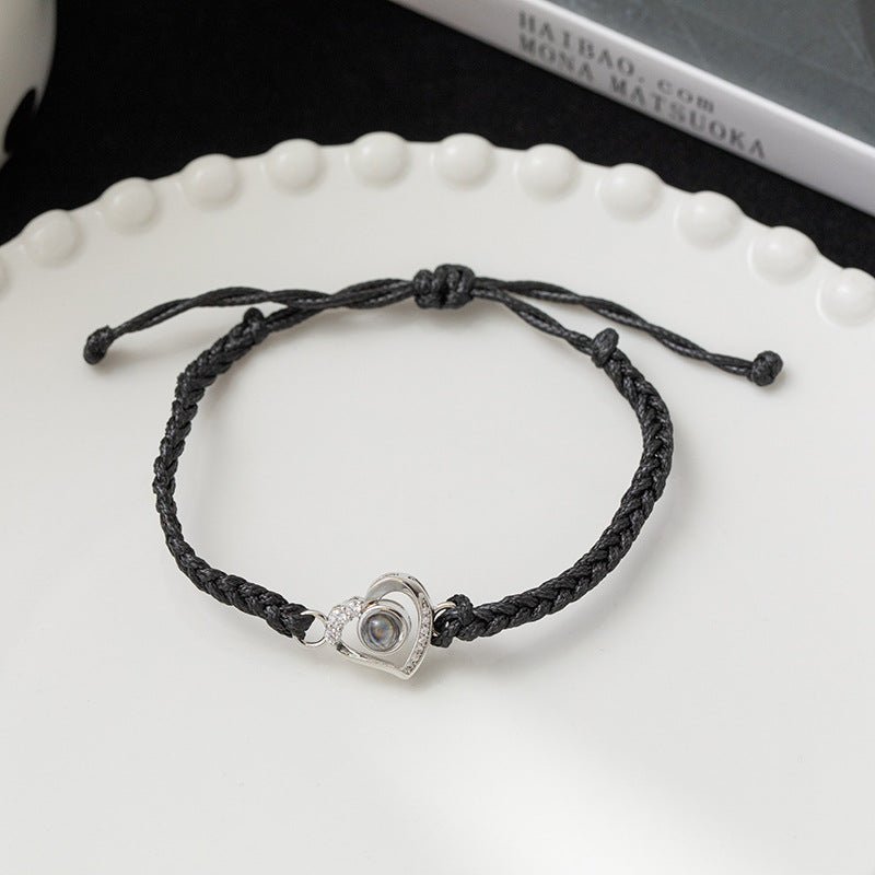 Braided Heart Projection Bracelet - NB Accessories