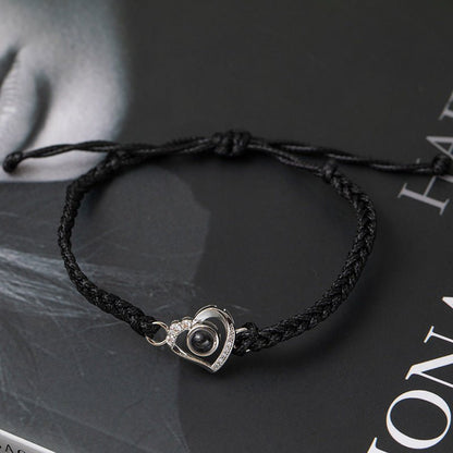 Braided Heart Projection Bracelet - NB Accessories