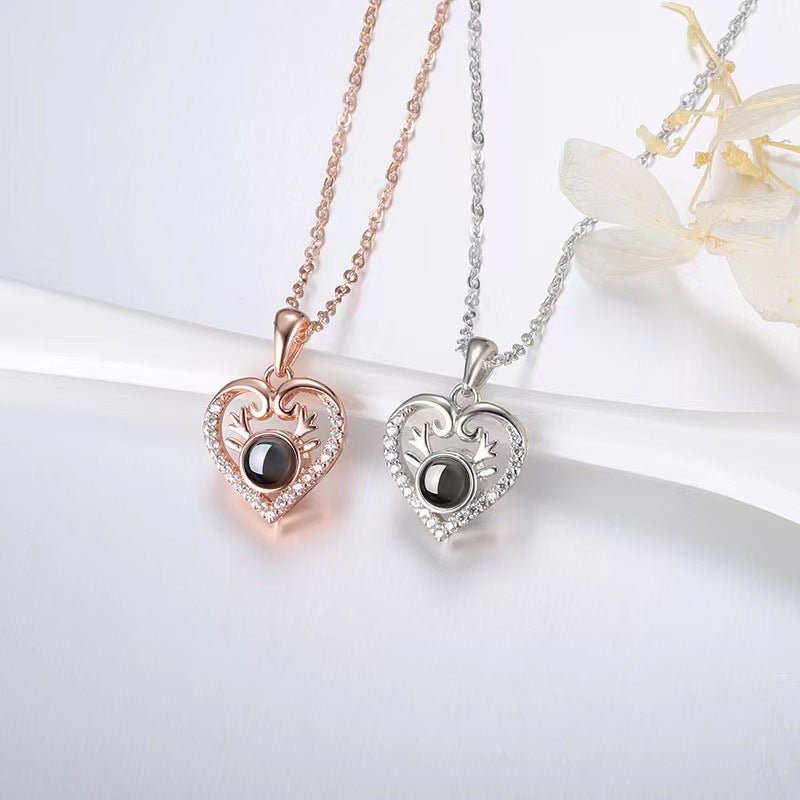 Heart Diamond Projection Necklace - NB Accessories