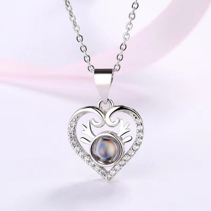 Heart Diamond Projection Necklace - NB Accessories