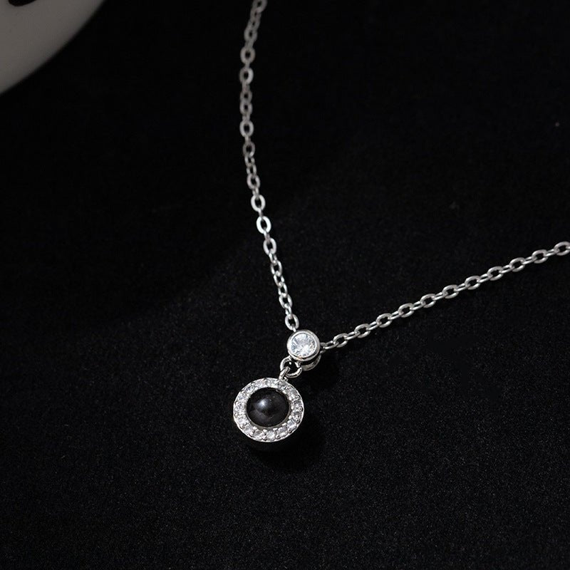 Round Diamond Drop Projection Necklace - NB Accessories