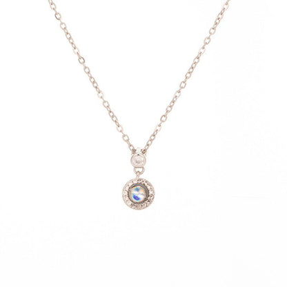 Round Diamond Drop Projection Necklace - NB Accessories