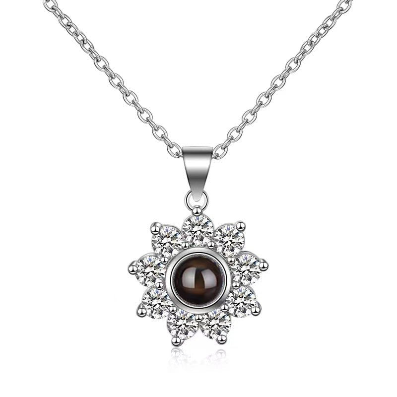 Sunflower Diamond Projection Necklace - NB Accessories